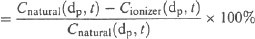 Particle removal efficiency equation