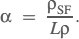 Packing density equation