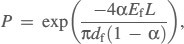 Equation of particle penetration through respirator filters
