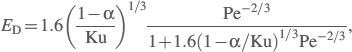 Calculation of single-fiber efficiency for the diffusion mechanism