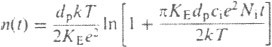 Equation of particle charge distribution using the diffusion charging model
